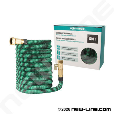 Green Tex-Ex Expandable Garden Hose Assembly w/ MxF GHT Ends