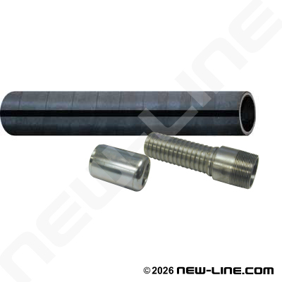 Textile Concrete 1233# Hose with MNPT Ends