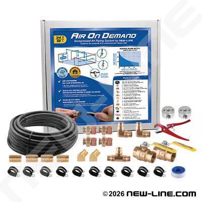 Air-On-Demand 3/4" O.D. Home Garage/Shop Complete Master Kit