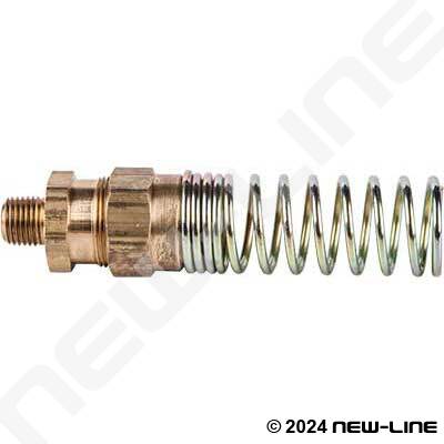 Rubber DOT Hose x Male NPT with Spring