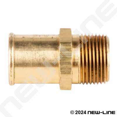 10mm AIR HOSE 1/4” BSP BRASS MALE HOSE TAIL BARBED FITTING TO SUIT 3/8”