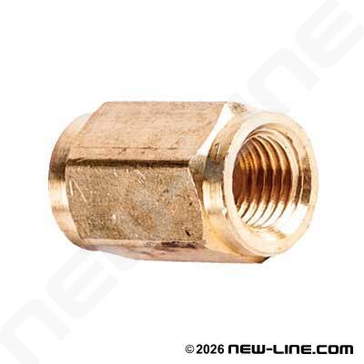 Solid Tube Coupling - Female SAE x Female SAE