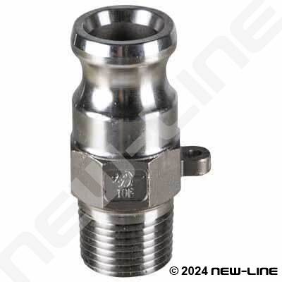 PT Coupling Hastelloy Part F - Male NPT Adapter