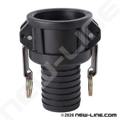 Black Polypropylene Part C Camlock - Hose Coupler