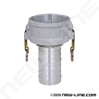 Aluminum Vapor Recovery Hose Barb X Female Camlock w/ Probe