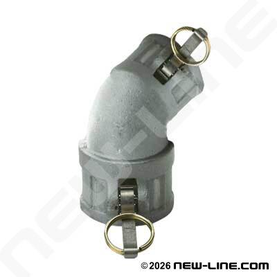 Stainless 45° Female x Female Camlock