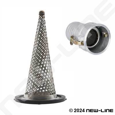 1 Piece 1/2 Inch Female NPT Strainer with 40 Mesh Stainless Steel Filter Screen and Poly/ Nylon Housing 1/2 Inch 40 Mesh 