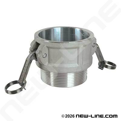 Plated Malleable Iron Part B Camlock - Male NPT Coupler