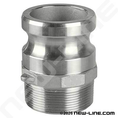 Heavy Duty Plated Malleable Iron Part F Camlock - Male Adapt