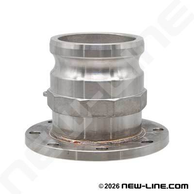 Stainless Steel Male Camlock x TTMA Flange Adapter