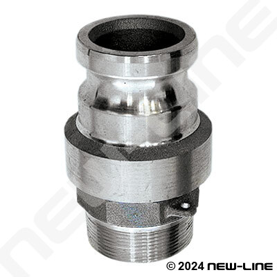 Stainless Camlock Part F - Male NPT Swivel Adapter