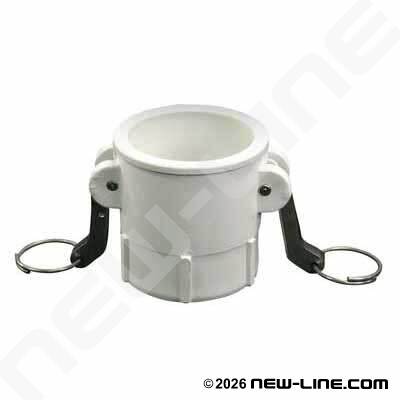 White Polypropylene Part D Camlock - Female NPT Coupler