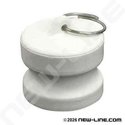 White Polypropylene Part DP Camlock - Dust Plug