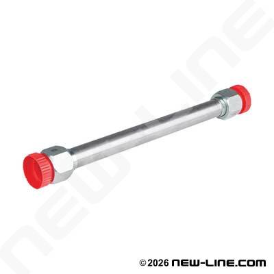 316SS Straight Tube Assy - Carbon Steel Female JIC Flared