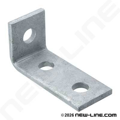 Channel Fitting 3 Hole Bent 90 Degree