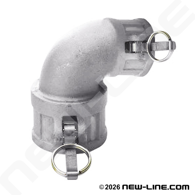 Stainless 90° Female x Female Camlock
