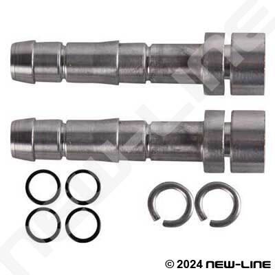 Global Parts Distributors #8 Ez-Clip Straight Splicer Steel 1028141 