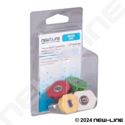 Quick Disconnect Spray Tip Assorted Kit (0°/15°/25°/40°)