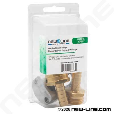 Express Pack Brass GHT Stem Combo w/ 2pcs Repair Clamp
