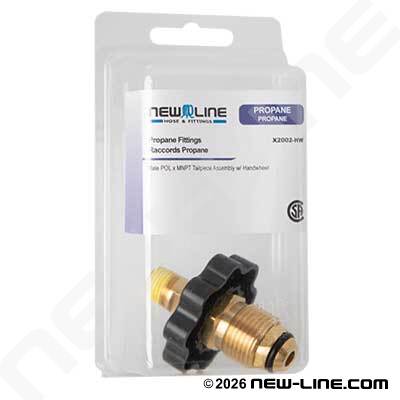 Express Male POL x 1/4" MNPT Tailpiece Assy w/Hand Wheel