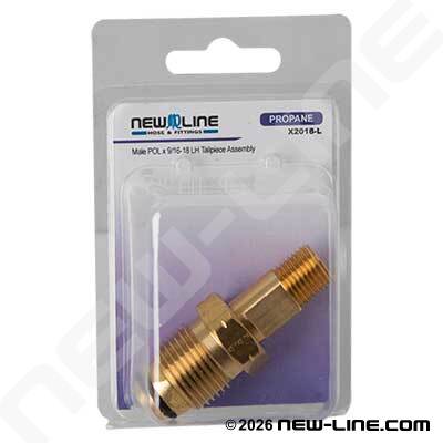 Express Pack Male POL x Male 9/16-18LH Tailpiece Reg & XFlow