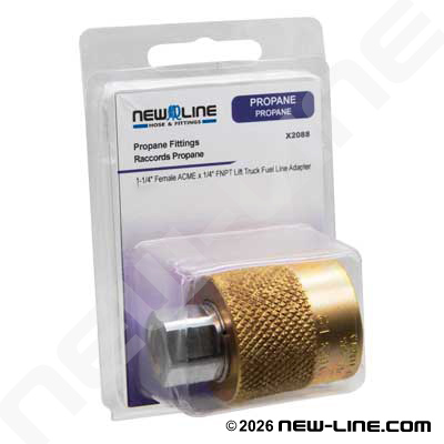 Express Pack Female ACME x 1/4" FNPT Lift Truck Fuel Line