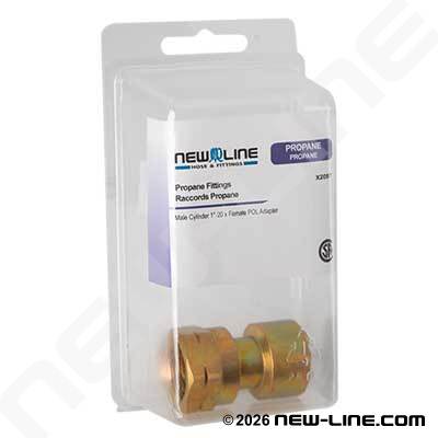 Express Pack Female Cylinder 1" -20 x Female POL Adapter