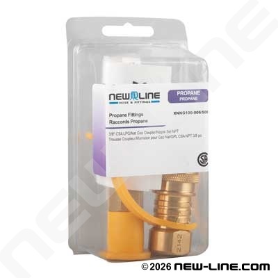Express Pack FNPT CSA Propane/Nat Gas Coupler & Nipple Set