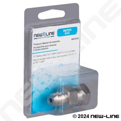 Express Pack Stainless FNPT x Male NPT InLine Live Swivel