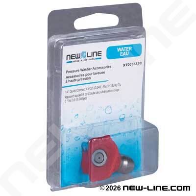 Express Pack Quick Disconnect x Red 0° Spray Tip