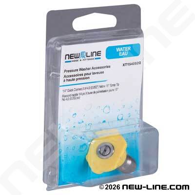 Express Pack Quick Disconnect x Yellow 15° Spray Tip