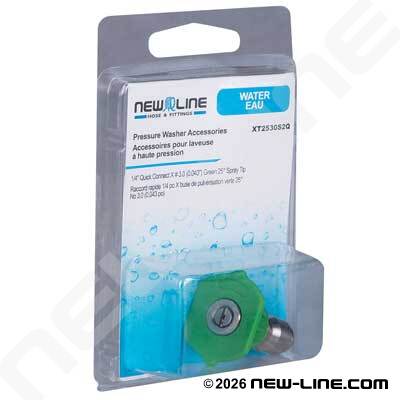 Express Pack Quick Disconnect x Green 25° Spray Tip