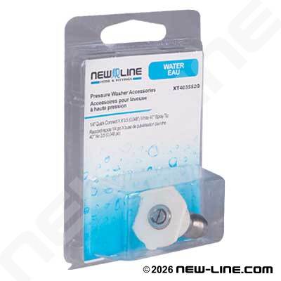 Express Pack Quick Disconnect x White 40° Spray Tip