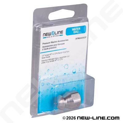 Express Pack Female NPT Mole/Ram Sewer Nozzle