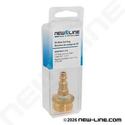 Express Pack Industrial Nipple x Male GHT Garden Brass