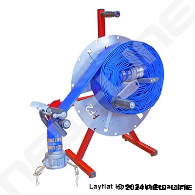 Up to 2" Collapsible Layflat Hose Recoiler/Winder