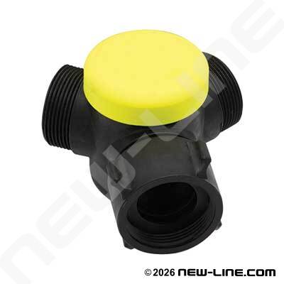 Plain Threaded Y - 2 Male x 1 Fem - Glass Reinforced Polymer