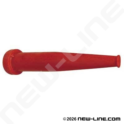 Red Polycarbonate Tapered Nozzle