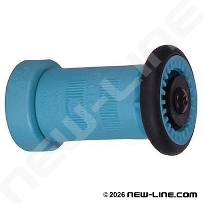 Blue Polycarbonate Fog Nozzle - Round Bumper