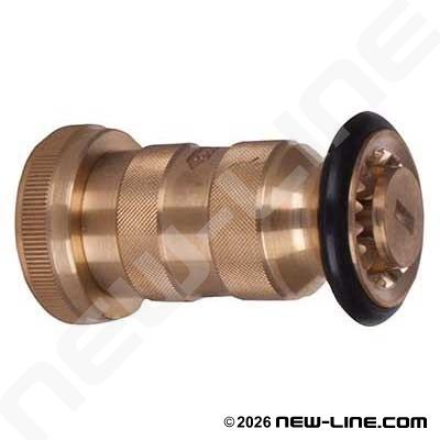 Brass Fog Nozzle - Round Bumper