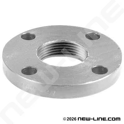 316 Stainless 150# Flat/Full Face NPT A105N/ANSI Flange
