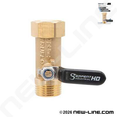 Serpent Industrial Full-Flow Brass GHT Straight Shut-Off