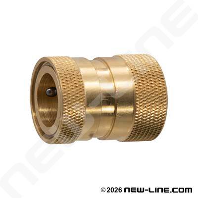 Brass Female GHT Straight Through Coupler (13mm)