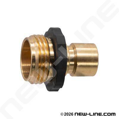 ErgoGrip Brass Male GHT Plug For Straight-Thru Coupler(13mm)