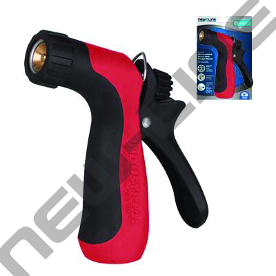 Red HD Garden Nozzle w/Brass Internals,Insulated Grip/Bumper