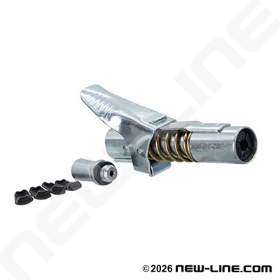 LockNLube HD Premium 4-Jaw Grease Quick Coupler