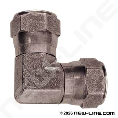 Female JIC Swivel x Female JIC Swivel 90°