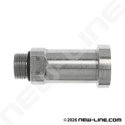 Male ORB x C62 Flange Straight