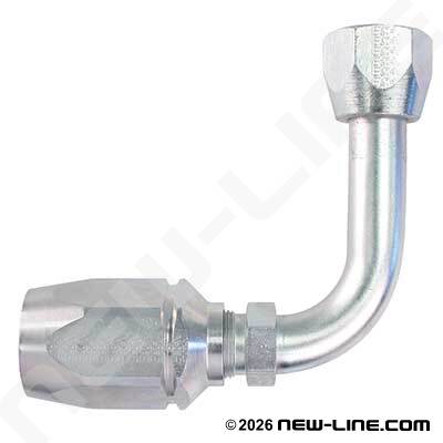 1SC Field Attachable x Female JIC Swivel 90° Long