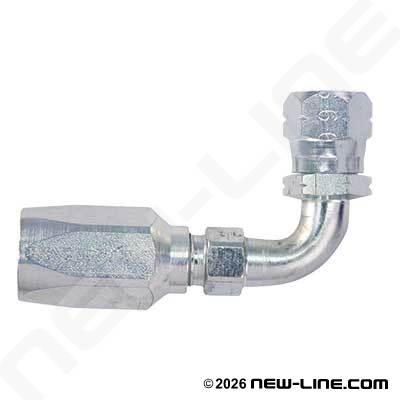 R5 DOT Field Attachable x Female SAE Swivel 90° Bend